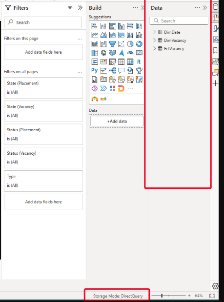 DirectQuery connection to Perspective