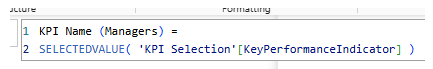 KPI Name (Managers) DAX code