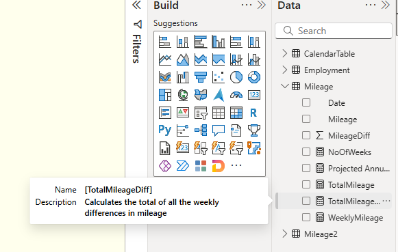 Power BI Measure hover over