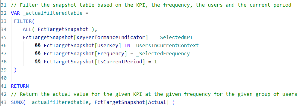 Match the user inputs to the fact table to filter to relevant records